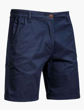 Men's smart casual chino shorts styled for summer. Perfect for everyday wear & versatile men's fashion.