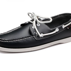 Men's Boat Shoe | Leather Lace Casual Loafer