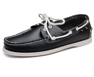 Men's Boat Shoe | Leather Lace Casual Loafer