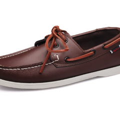 Men's Boat Shoe | Leather Lace Casual Loafer