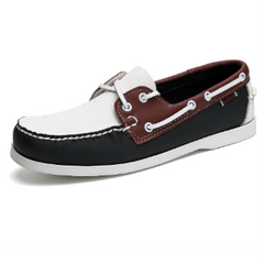 Men's Boat Shoe | Leather Lace Casual Loafer