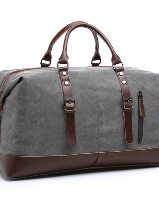 Men's Crossbody Bag | Canvas Leather Buckle Straps Shoulder Strap