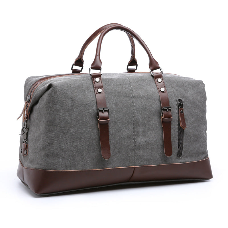 Men's Crossbody Bag | Canvas Leather Buckle Straps Shoulder Strap