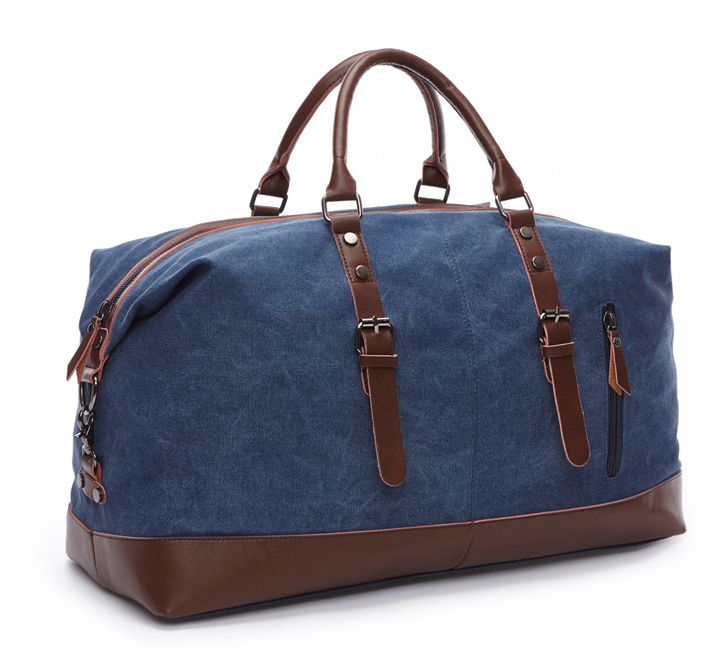 Men's Crossbody Bag | Canvas Leather Buckle Straps Shoulder Strap