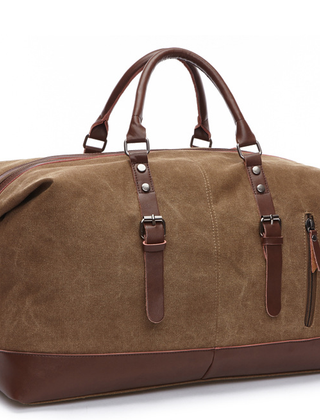 Men's Crossbody Bag | Canvas Leather Buckle Straps Shoulder Strap