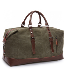 Men's Crossbody Bag | Canvas Leather Buckle Straps Shoulder Strap
