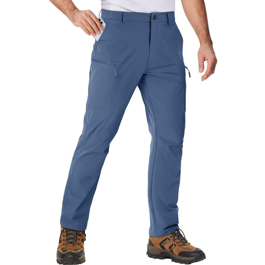 Men's Hiking Pants | Cargo Pockets Quick-Dry Regular Fit