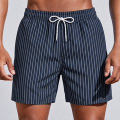 Men's Board Shorts | Striped Drawstring Relaxed Fit