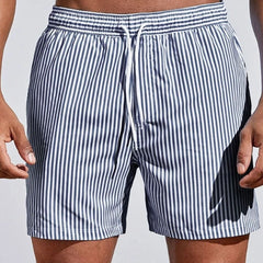 Men's Board Shorts | Striped Drawstring Relaxed Fit