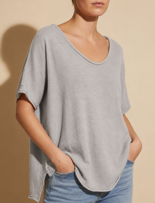 Montalcino Loose Fit Blouse in Grey