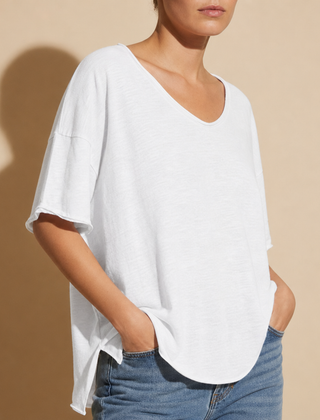 Montalcino Loose Fit Blouse in White