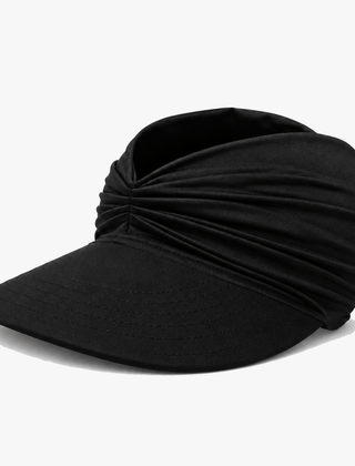 Nerys | Women's UPF 50+ Wide Brim Sun Visor Hat - Black - Image 11