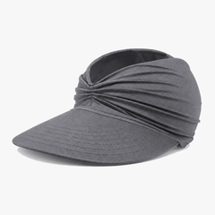 Nerys | Women's UPF 50+ Wide Brim Sun Visor Hat - Black - Image 14
