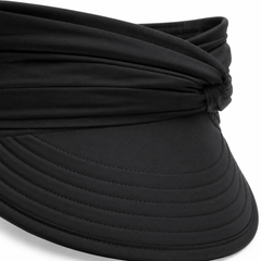 Nerys | Women's UPF 50+ Wide Brim Sun Visor Hat - Black - Image 7