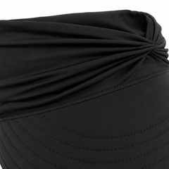 Nerys | Women's UPF 50+ Wide Brim Sun Visor Hat - Black - Image 8