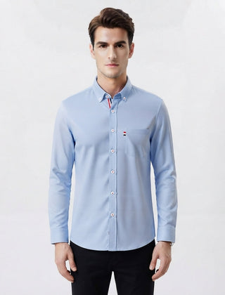 Men's Work Shirt | Button Down Collar Long Sleeve Cotton