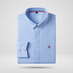 Men's Work Shirt | Button Down Collar Long Sleeve Cotton