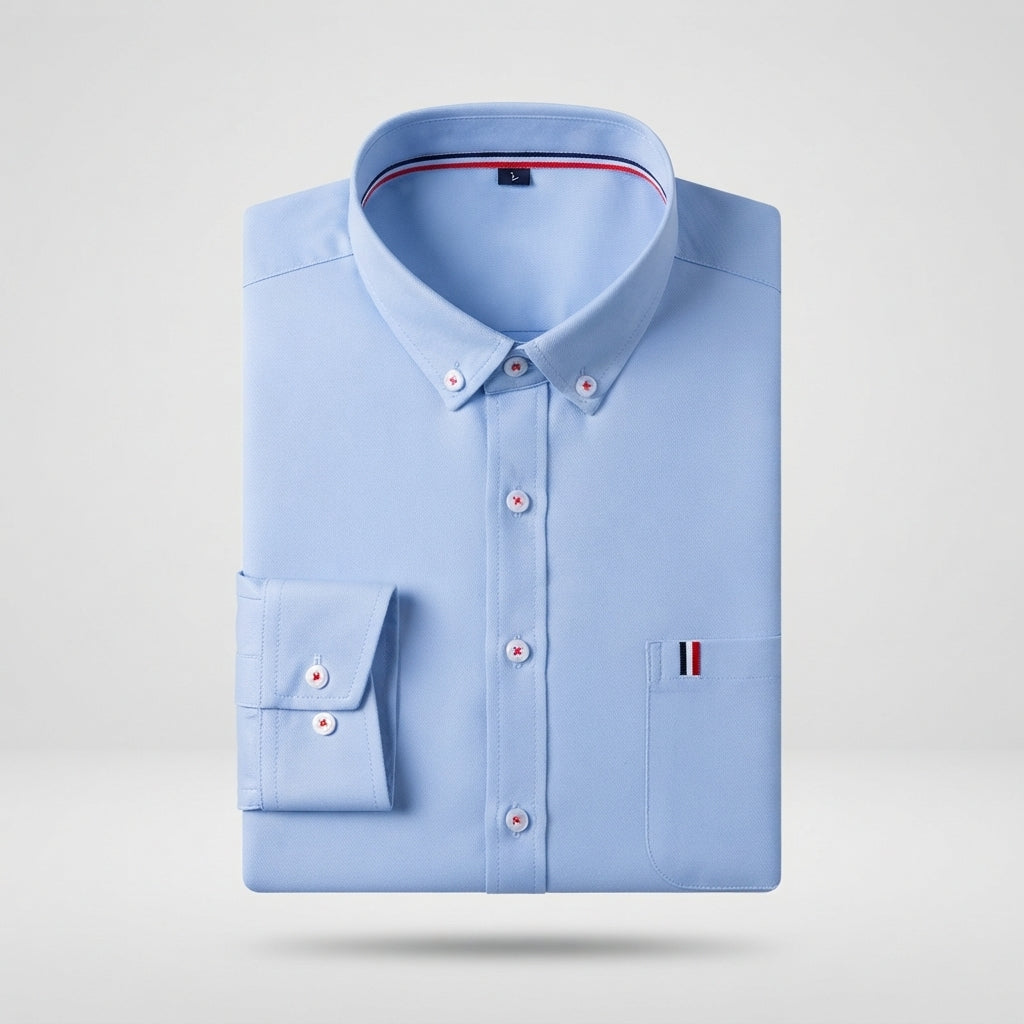 Men's Work Shirt | Button Down Collar Long Sleeve Cotton