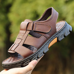 Men's Sandals | Open Toe Leather Adjustable Straps