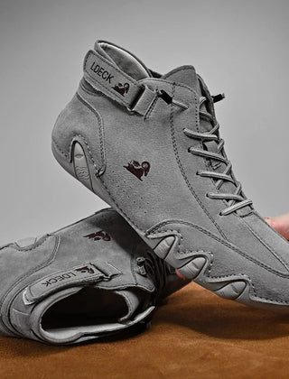 Side view of flexible barefoot shoes, promoting natural foot movement & comfort for men and women.